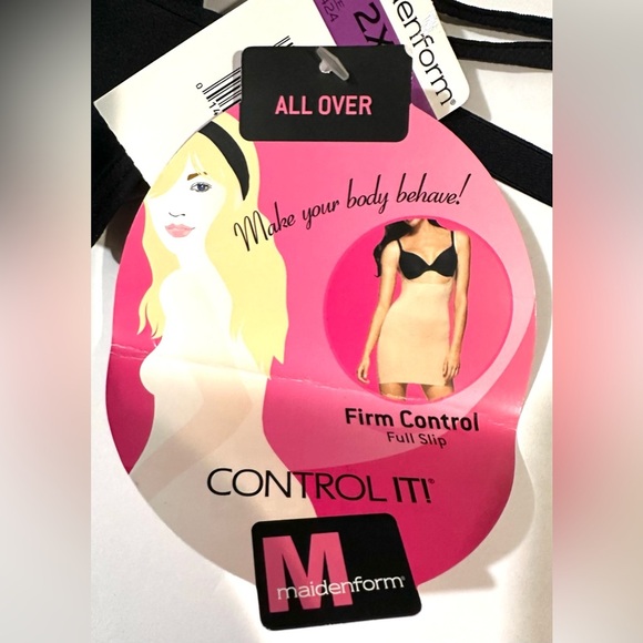 Maidenform Black Firm Control It All Over Firm Control Full Slip Size 2XL WYOB - Picture 10 of 13